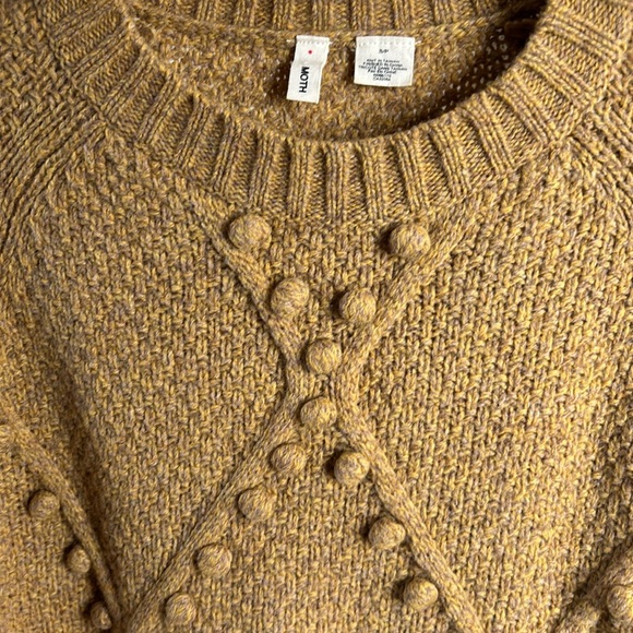 Anthropology Moth Pom Pom Crew Neck Sweater - Picture 3 of 7